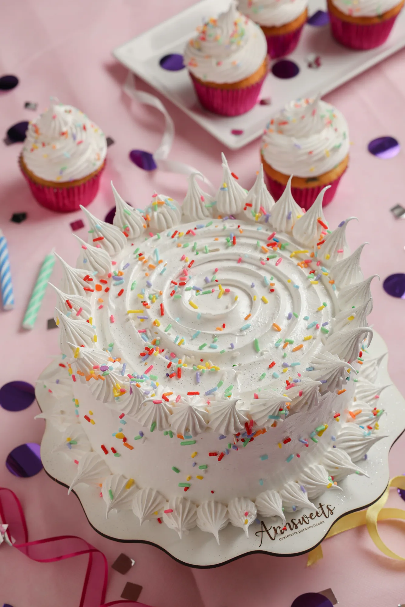 Torta clásica de cumpleaños